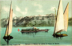 Barques et Bateau du Leman et Alpes de Savoie Ships