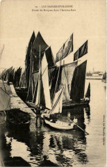 Les Sables d'Olonne Etude de Barques dans l'Arriere-Port Ships