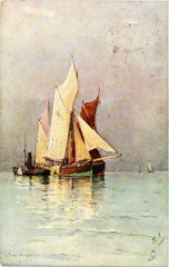 Ship on Postcard Ships