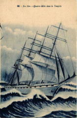 En Mer Quatre Mats dans la Tempete Ships