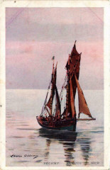 Fecamp Barque en mer Ships