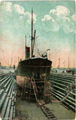 Steamer en Cale Seche Ships