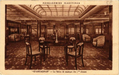 D'Artagnan Le Salon de musique des 1 classes Ships