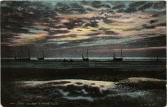 Soleil couchant a Marée basse Ships