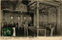 A Bord de La Lorraine - Le Fumoir - Ships -
													France
												