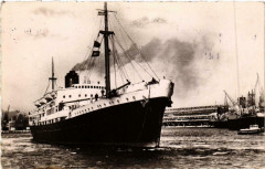 Paquebot Le Commandant Quere Cie Générale Transatlantique Ships