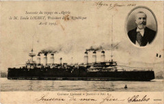 Croiseur-Cuirassé Jeanne D'Arc Emile Loubet en voyage Ships
