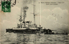 Garde cotes cuirassé Henri Iv Marine mIlitaire Francaise Ships