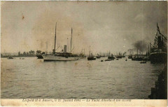 Le Yacht Alberta et son Escorte - Leopold Ii. A Anvers Ships