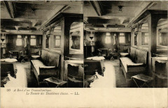 A Bord d'un Transatlantique - Le Fumoir - Stereo Card Ships -
													France
												