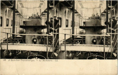 A Bord d'un Transatlantique - La Machinerie - Stereo Card Ships -
													France
												