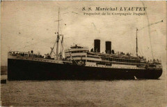 S.S. Marechal Lyautey - Cie Paquet Ships