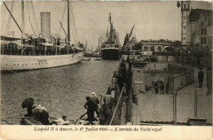 L'Arrivee du Yacht Royal - Leopold Ii a Anvers Ships