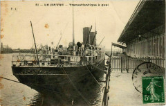 Transatlantique a Quai - Le Havre Ships -
													France
												