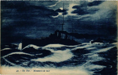 Manoeuvre de Nuit en Mer Ships