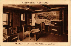 Aramis - Une Cabine de Grand Luxe - Messageries Maritimes Ships