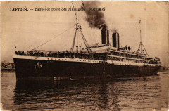 Plotus - Paquebot Poste des Messageries Maritimes Ships