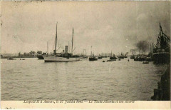 Le Yacht Alberta et son Escorte - Leopold Ii a Anvers Ships