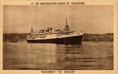 Paquebot El Djezair - Cie de Navigation Mixte Ships