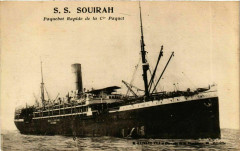 S.S. Souirah - Paquebot Rapide de la Cie Paquet Ships