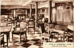 Transatlantique Paris - Interieur - Fumoir Ships