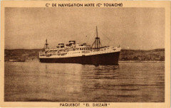 Paquebot El Djezair - Cie de Navigation Mixte Ships