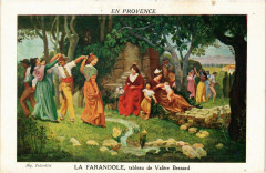 Folklore En Provence La Farandole Tableau de Valere Bernard