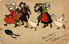 Folklore - Children with Geese
