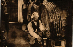 Folklore - Normandie - Man in a Wine Cellar