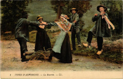 Folklore - Types d'Auvergne - La Bourrée