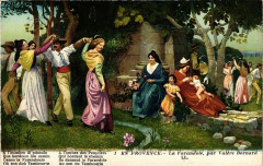 Folklore - En Provence - La Farandole - par Valere Bernard