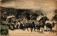 Folklore - Retour d'un Troupeau en Provence - par Jourdan