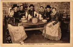 Folklore - Noce Bretonne - Au Repas - La Table d'honneur