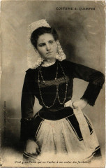 Folklore - Costume de Quimper - Jeune Fille