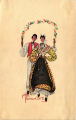 Folklore - Dames Provencales - Jardinieres