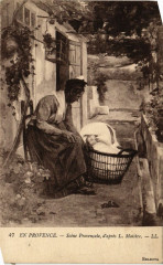 Folklore - En Provence - Scéne Provencale - d'apres L. Maistre