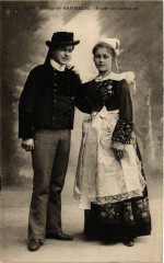 Folklore - Mariés de Bannalec - Etude de Costumes
