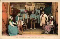 France - Folklore - Ebaudes en Bresse - Scene de la Grande Veillée