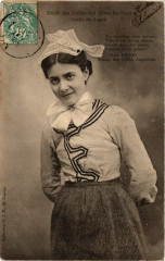 Folklore - Bretagne - Coiffe de Jugon