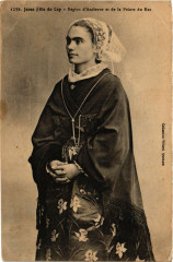 Carte postale ancienne Folklore - Bretagne - Jeune Fille du Cap
                                
