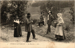 Folklore - Auvergne - La Bourrée - Types