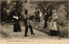 Folklore - Auvergne - La Bourrée - Types
