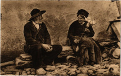 Folklore - Auvergne - Types du Cantal - Un Projet de Mariage