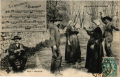 Folklore - Auvergne - Bourrée d'Auvergne - Vis-a-Vis