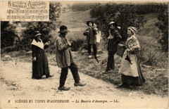 Folklore - Auvergne - La Bourrée d'Auvergne - Scenes et Types