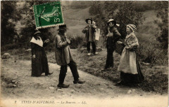 Folklore - Auvergne - La Bourrée - Types