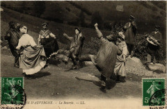 Folklore - Auvergne - La Bourrée - Types