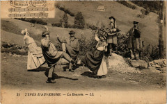 Folklore - Auvergne - La Bourrée - Types