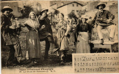 Folklore - Auvergne - La Danse de l'Automne - Types et Costumes