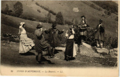 Folklore - Auvergne - La Bourrée - Types